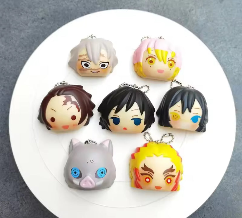 Demon Slayer Blind Box Silicon Squishy Pendant