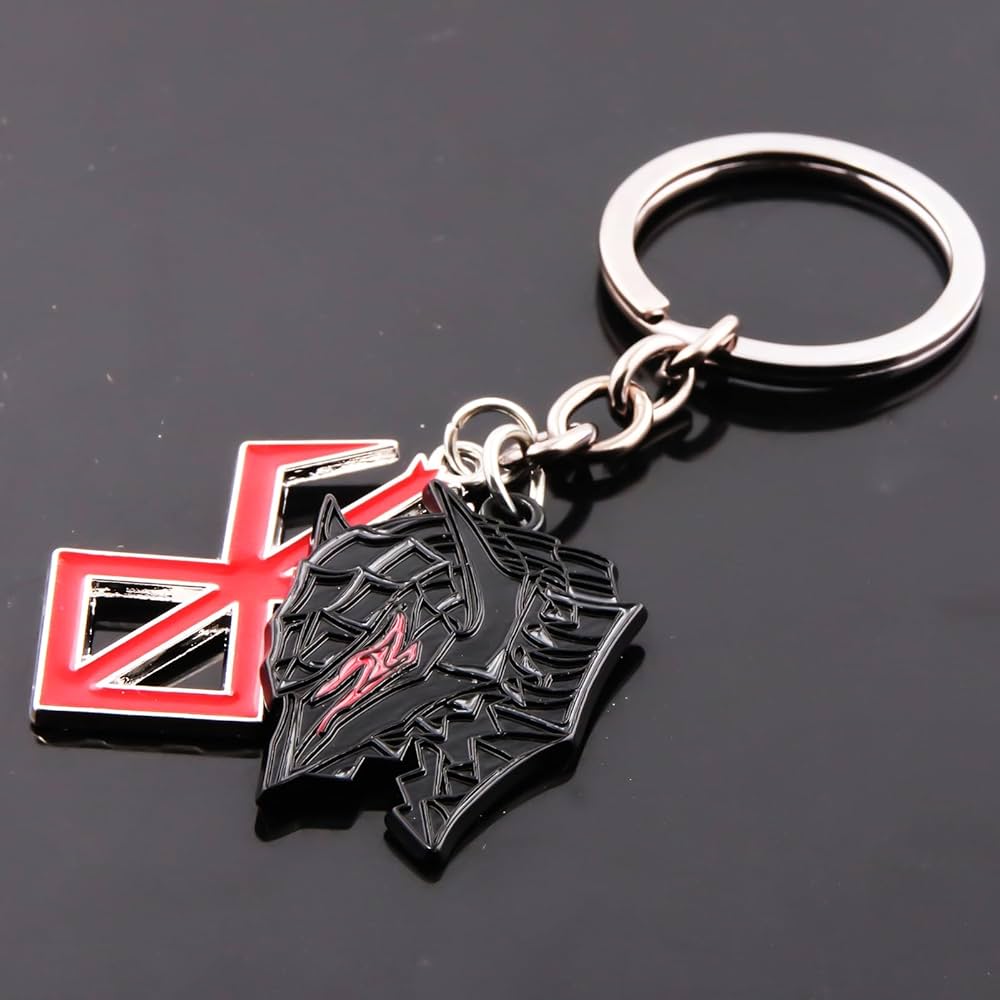 Berserk Brand of Sacrifice & Helmet Keychain