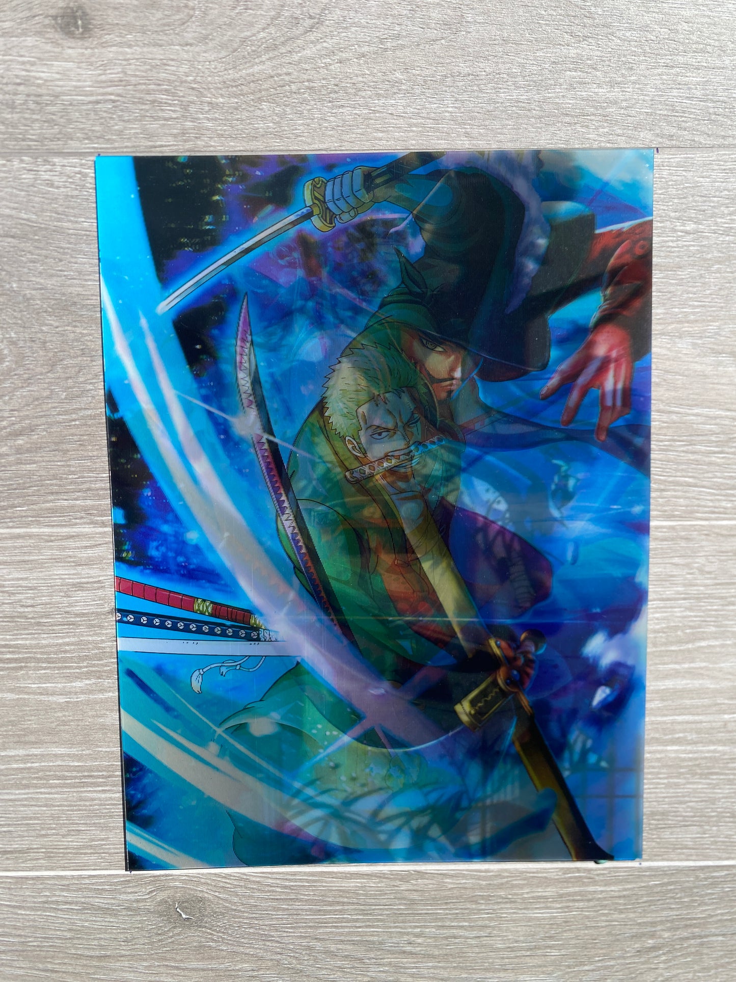 One Piece 5D Luminous Poster (Zoro/Mihawk/Ryuma)