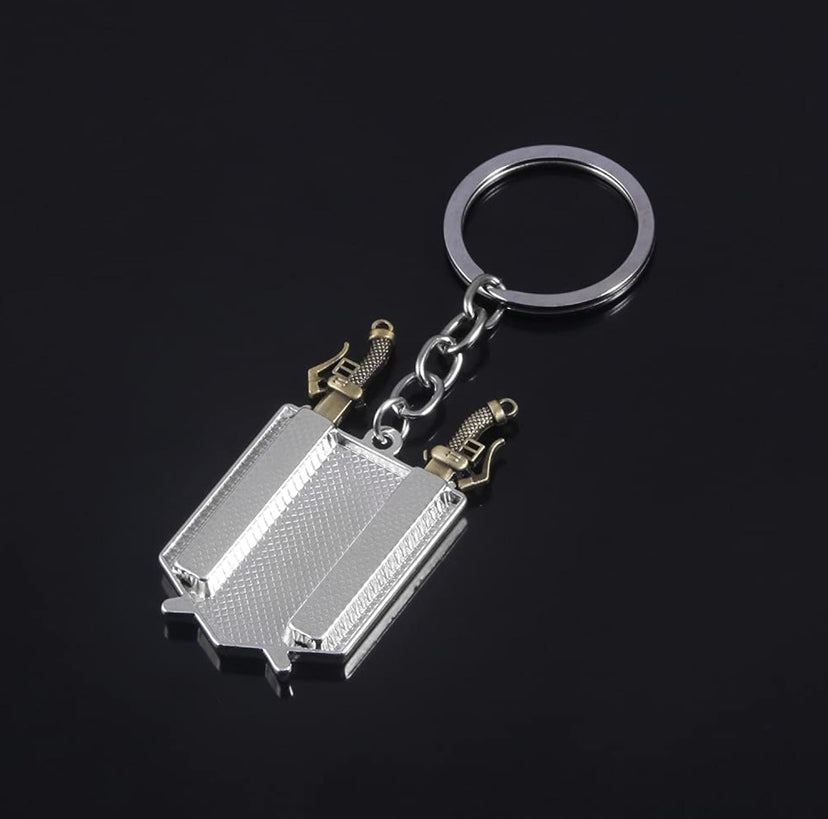 AOT Wings of Freedom Keychain (Pendant Swords)