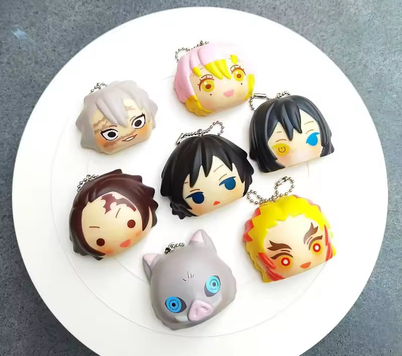 Demon Slayer Blind Box Silicon Squishy Pendant