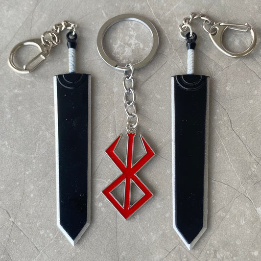 Berserk Metal Keychains