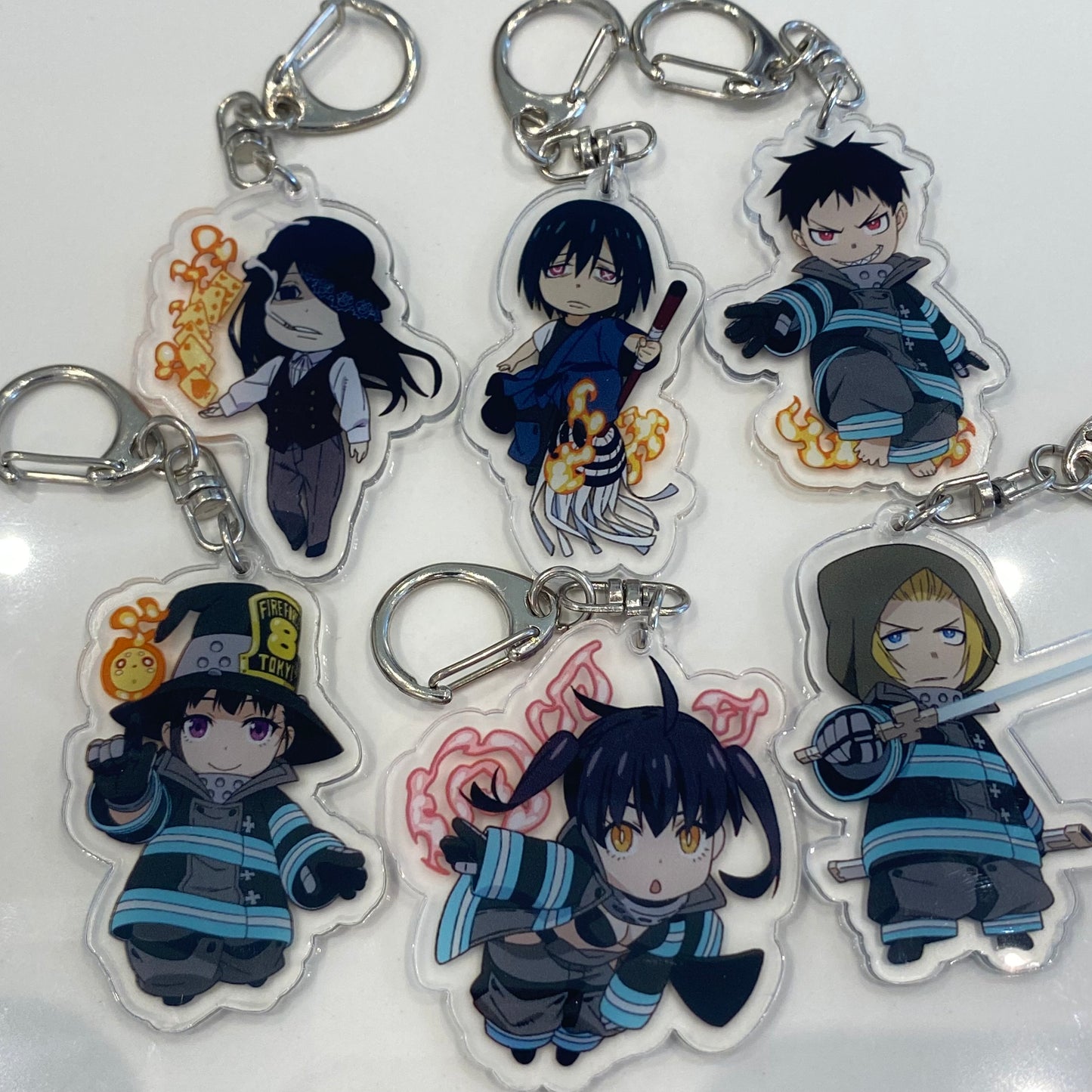 Fire Force acrylic keychains