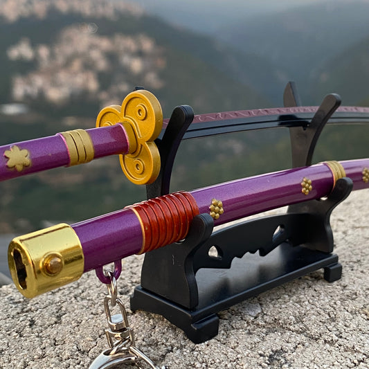 Enma Purple Katana Keychain