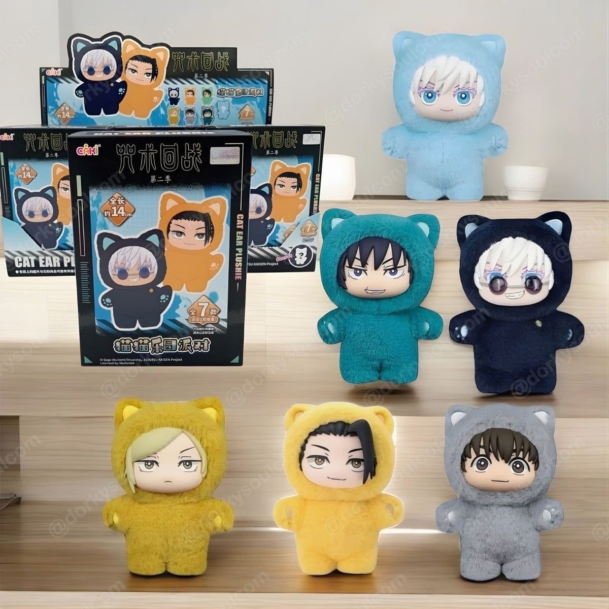 Jujutsu Kaisen Blind Box Cat Ear Plush by Eakie!