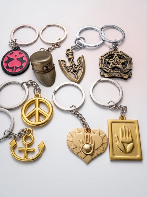 JJBA Metal Keychains