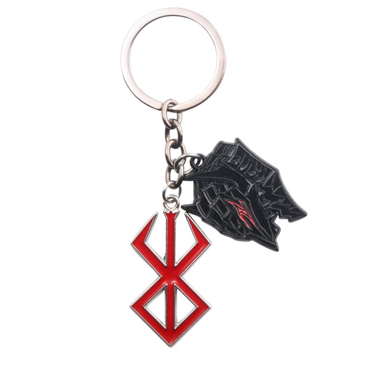 Berserk Brand of Sacrifice & Helmet Keychain