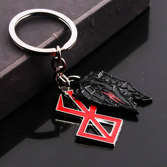 Berserk Brand of Sacrifice & Helmet Keychain