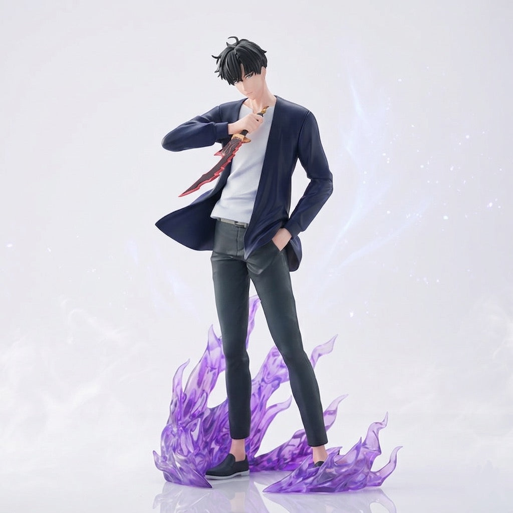Solo Leveling Sung Jinwoo and Cha Hae-In Xross Link Figure by Sega!