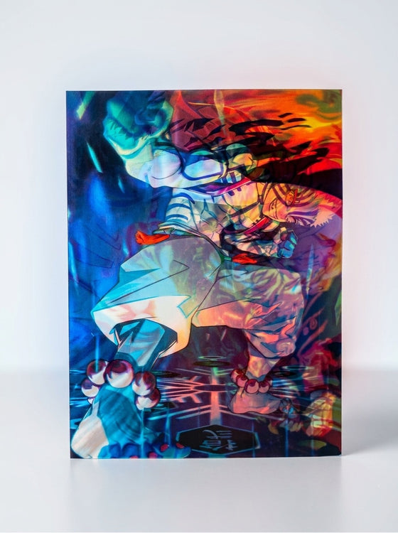 Demon Slayer 5D Luminous Poster (Rengoku vs Akaza)
