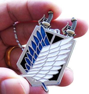 AOT Wings of Freedom Keychain (Pendant Swords)