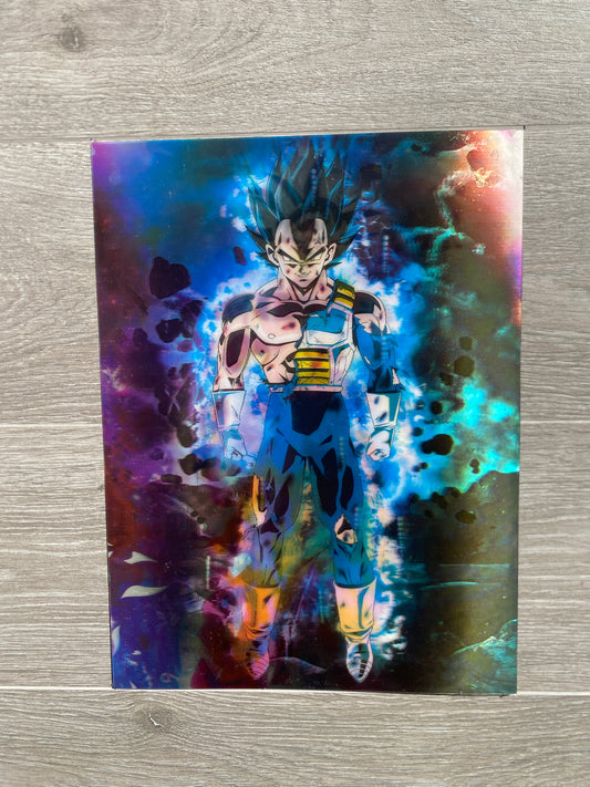 Dragon Ball 5D Luminous Poster (Vegata/Goku)