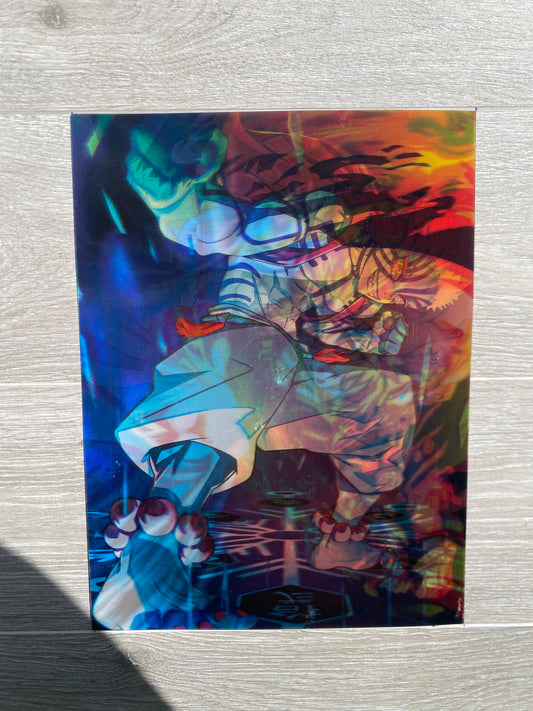 Demon Slayer 5D Luminous Poster (Rengoku vs Akaza)
