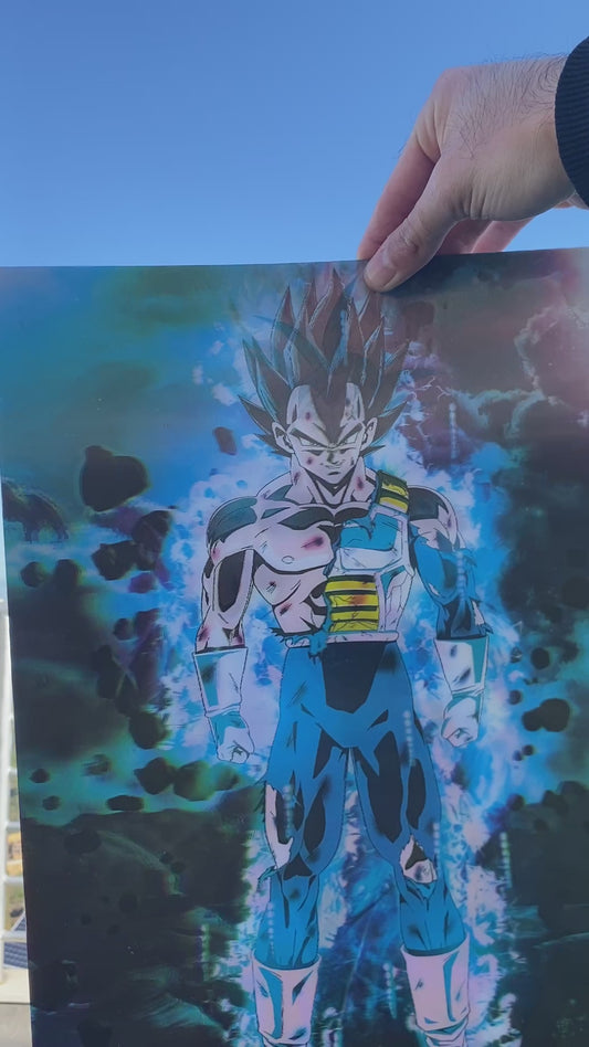Dragon Ball 5D Luminous Poster (Vegata/Goku)
