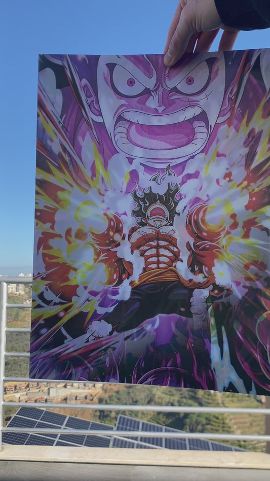 One Piece 5D Luminous Poster (Luffy)