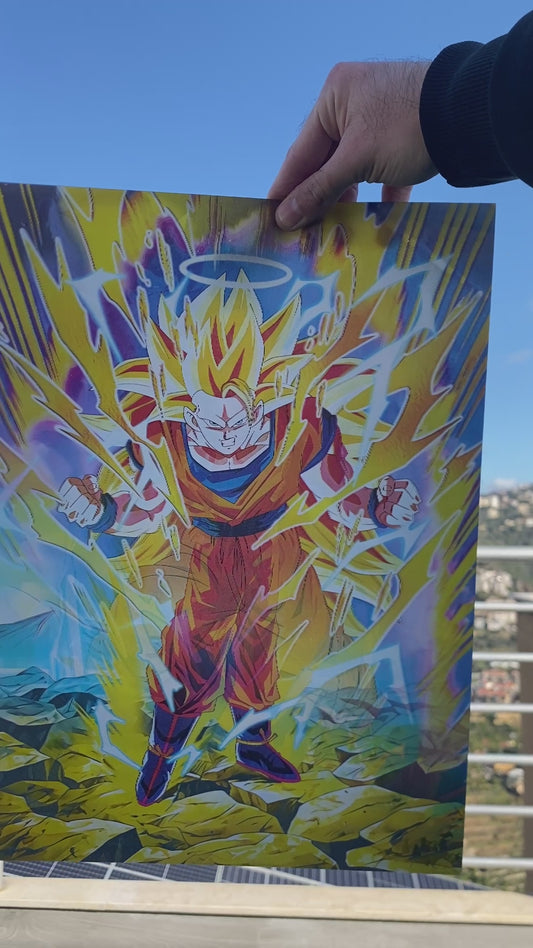 Dragon ball Z 5D Luminous Poster (Goku)