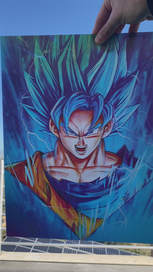 Dragon Ball 5D Luminous Poster (Goku/Broly)